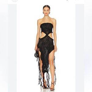 cantha asymmetric cut out maxi dress in lagoon Jaded London | Dresses | Bb2 Nwt Jaded London Cantha Asymmetric Cut Out Maxi Dress In Lagoon